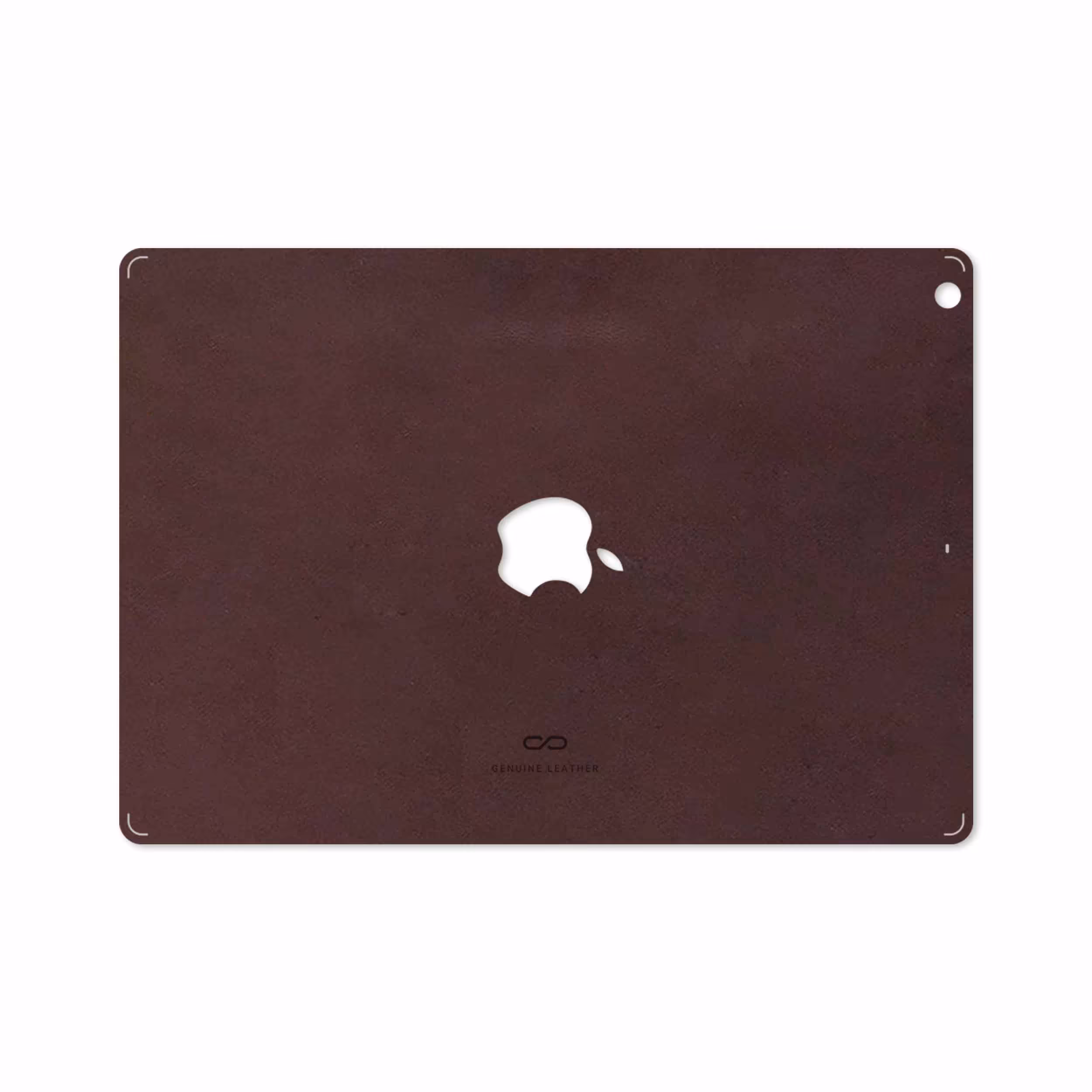 برچسب پوششی ماهوت مدل Matte-Dark-Brown-Leather مناسب برای تبلت اپل iPad Air 2013 A1474