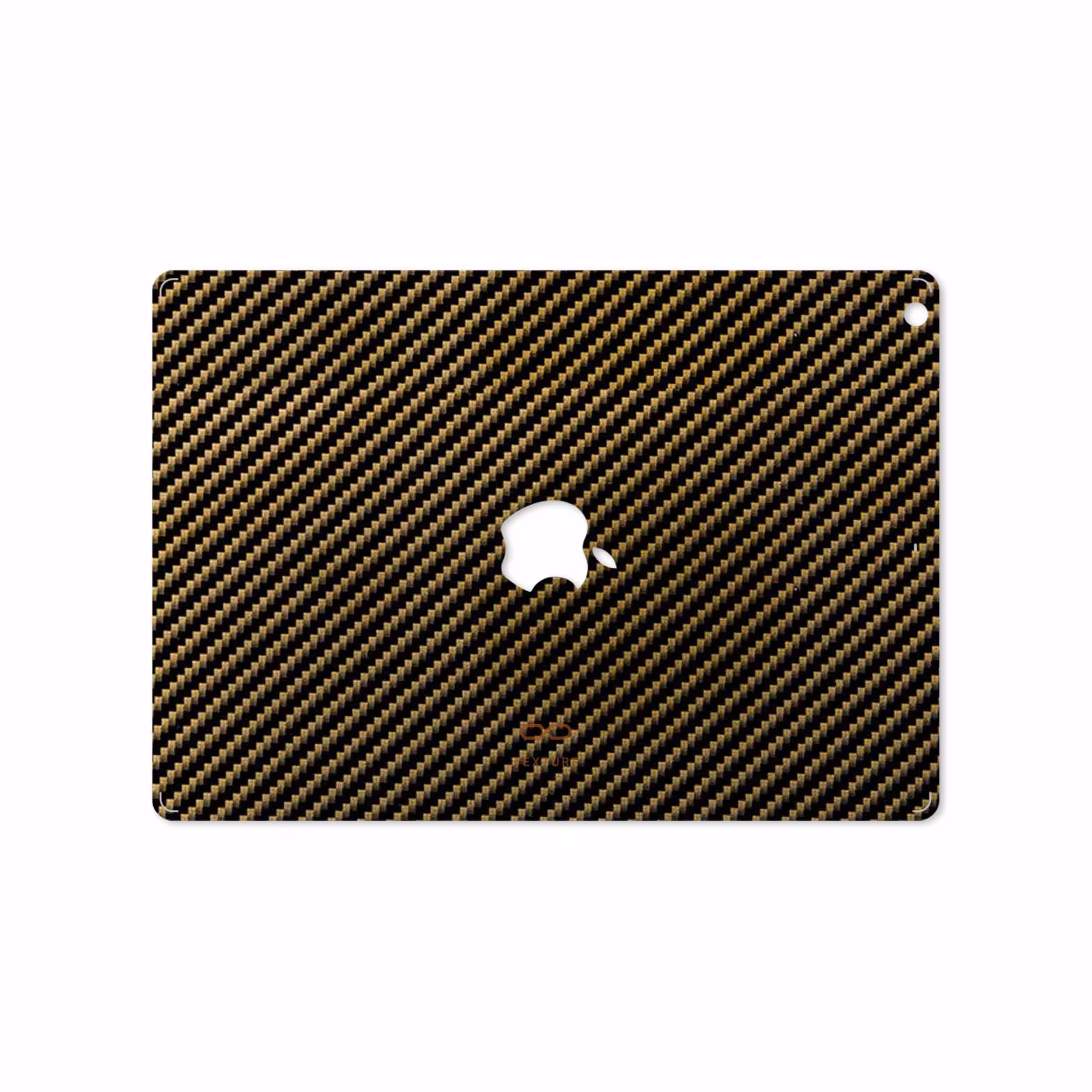 برچسب پوششی ماهوت مدل Glossy-Brown-Fiber مناسب برای تبلت اپل iPad Air 2013 A1476