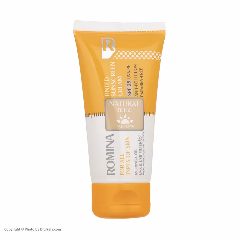 کرم ضد آفتاب spf 25 مناسب انواع پوست (رنگ طبیعی) حجم 50 میلی لیتر 