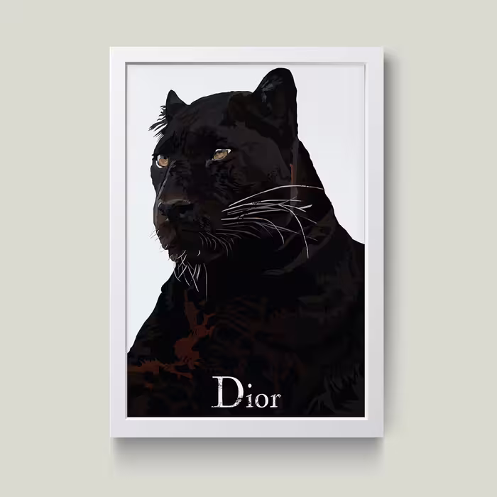 تابلو مدل Black Panther کد m2606-w