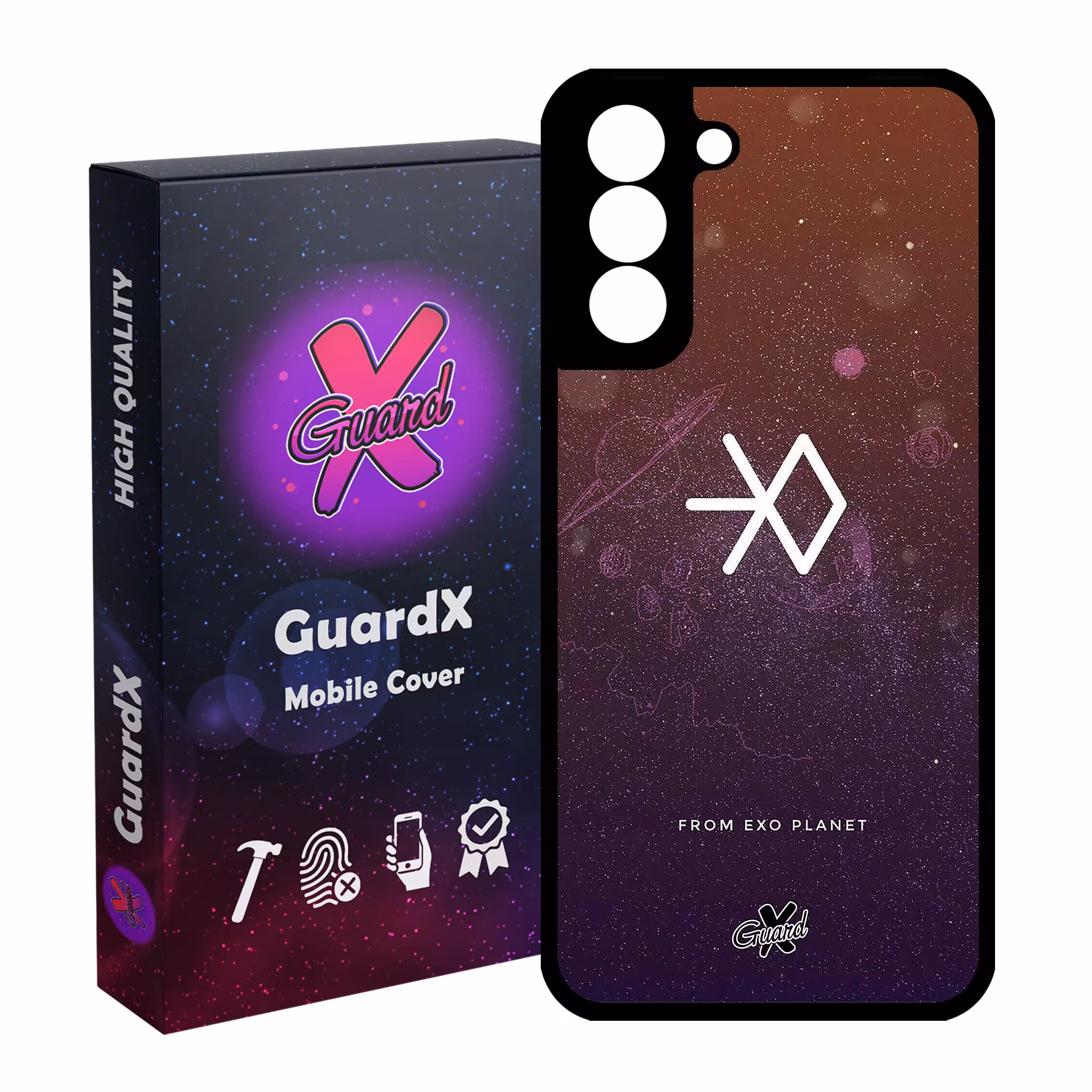 کاور گارد ایکس طرح Exo مدل Glass10021 مناسب برای گوشی موبایل سامسونگ Galaxy S21 FE