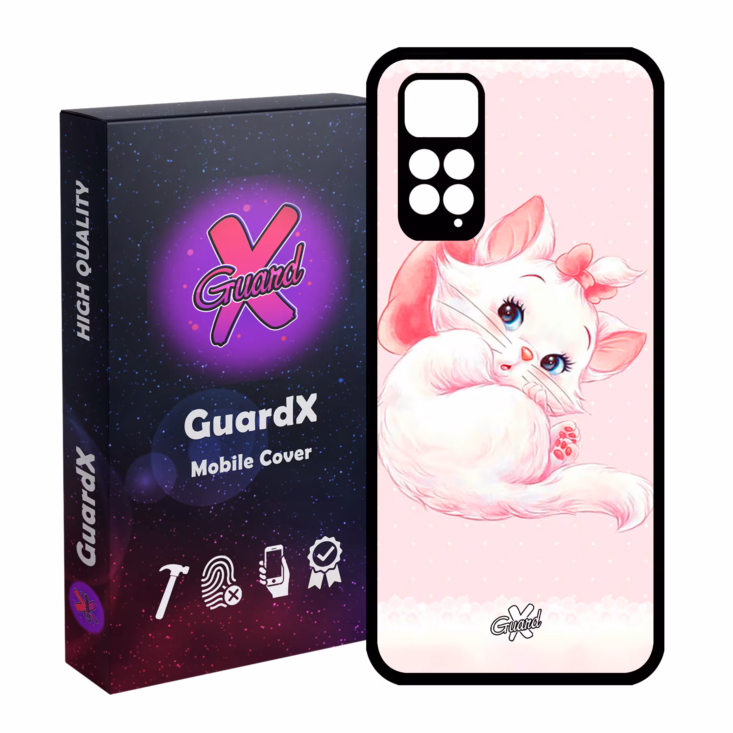 کاور گارد ایکس طرح Cat مدل Glass10219 مناسب برای گوشی موبایل شیائومی Redmi Note 11S/ Note 11 4G