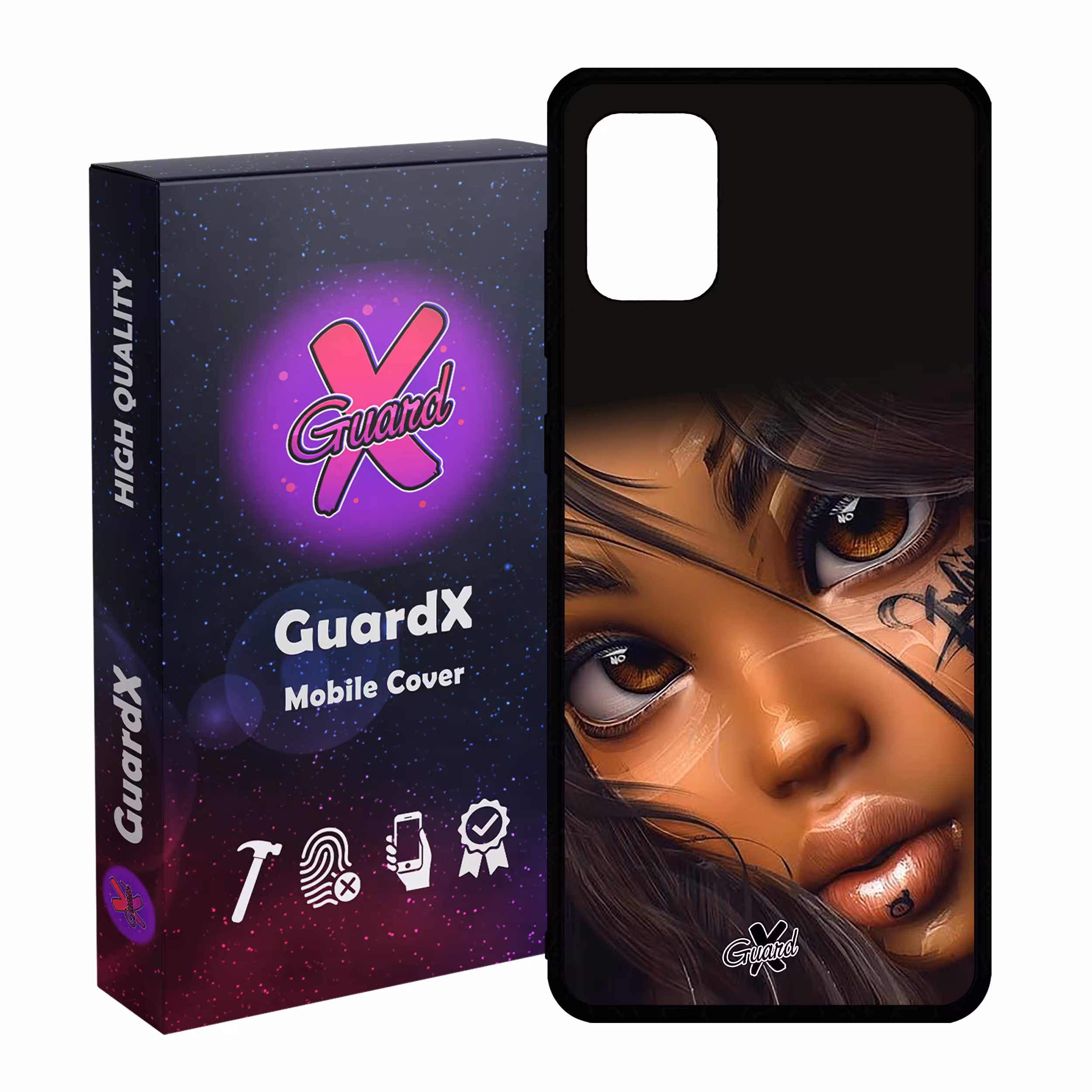 کاور گارد ایکس طرح دختر مدل Glass10365 مناسب برای گوشی موبایل سامسونگ Galaxy A31