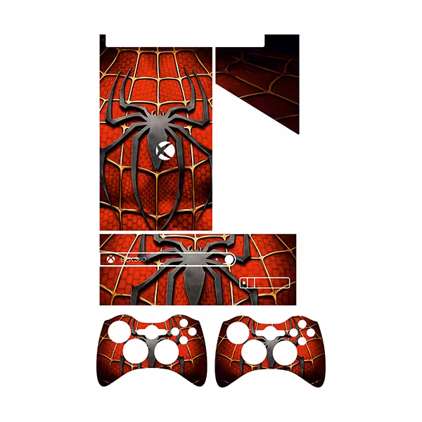 برچسب ایکس باکس 360 سوپر اسلیم توییجین وموییجین مدل Spiderman 05 مجموعه 5 عددی