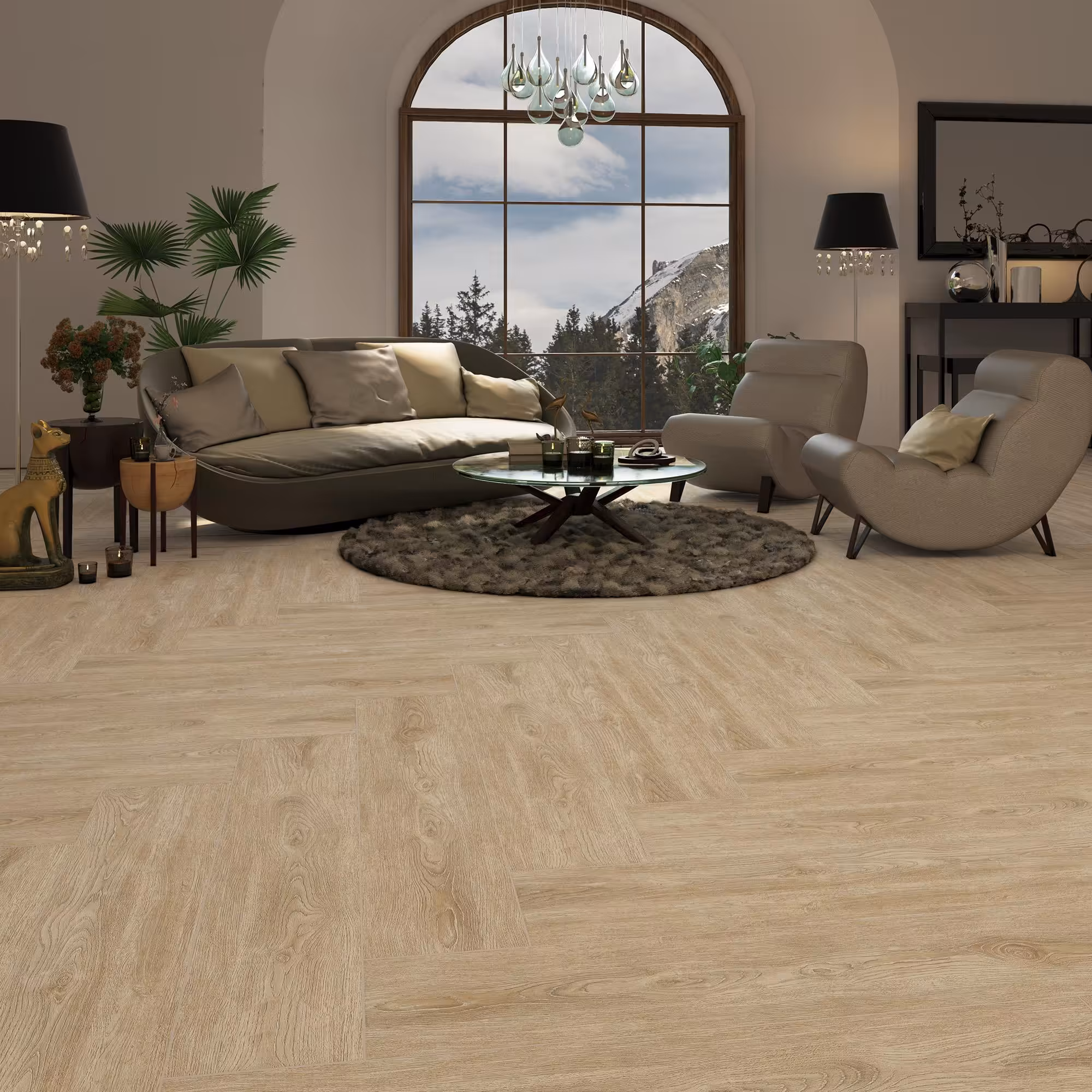 سرامیک طرح پارکت هارپر روشن ایفاسرام 20*120