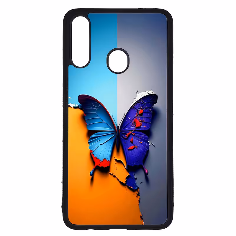 کاور طرح پروانه کد G-145 مناسب برای گوشی موبایل سامسونگ Galaxy A20s | دیجی قاب دونی