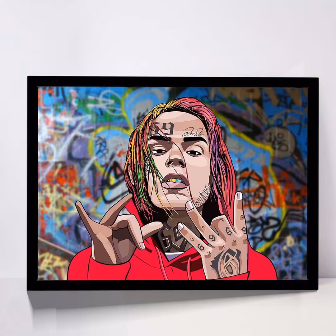 تابلو مدل 6ix9ine کد F-10013