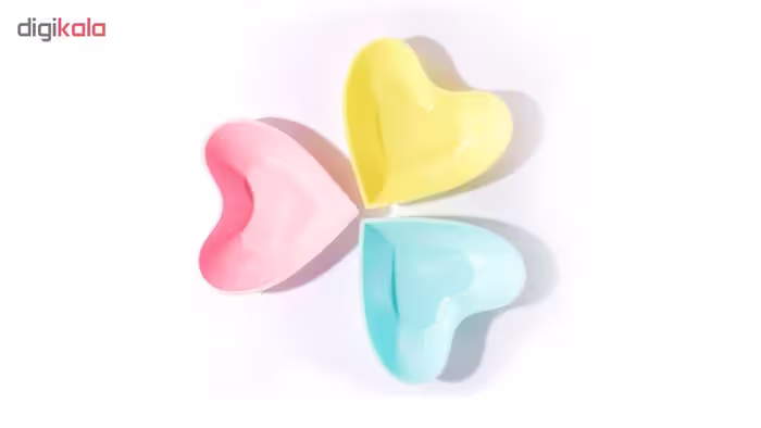 کاسه مدل heart بسته 3 عددی 