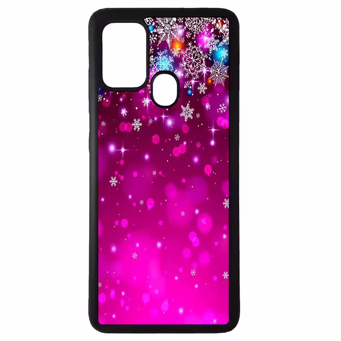 کاور طرح برف بنفش کد 1146 مناسب برای گوشی موبایل سامسونگ galaxy m30s
