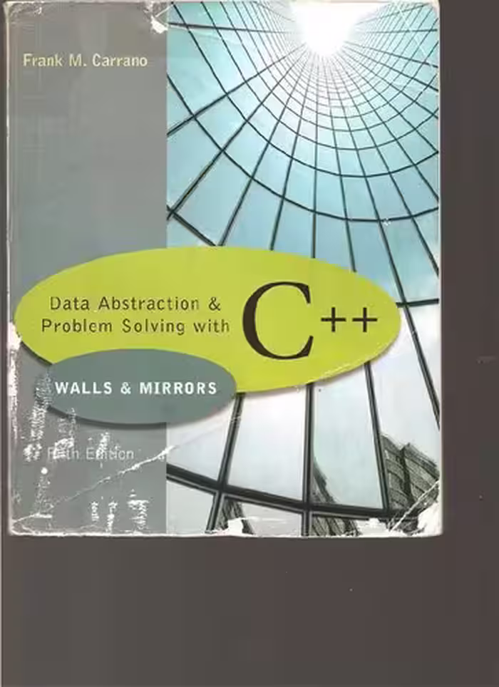 خرید و دانلود نسخه کامل کتاب Data Abstraction &amp; Problem Solving with C  : Walls &amp; Mirrors