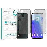 گلس صفحه نمایش و پشت گوشی شیائومی Mi 10T 5G مدل نانو هیدروژل گیمینگ برند راک اسپیس کدSS