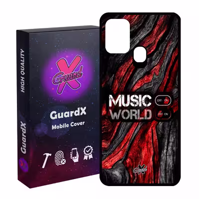 کاور گارد ایکس طرح Music مدل Glass10160 مناسب برای گوشی موبایل سامسونگ Galaxy M31 / M31 Prime / F41