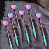 قاشق شربت خوری مدل قلبی کد 00576 مجموعه 6 عددی