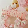آویز تزیینی اتاق کودک طرح خرس نانان مدل Welcome