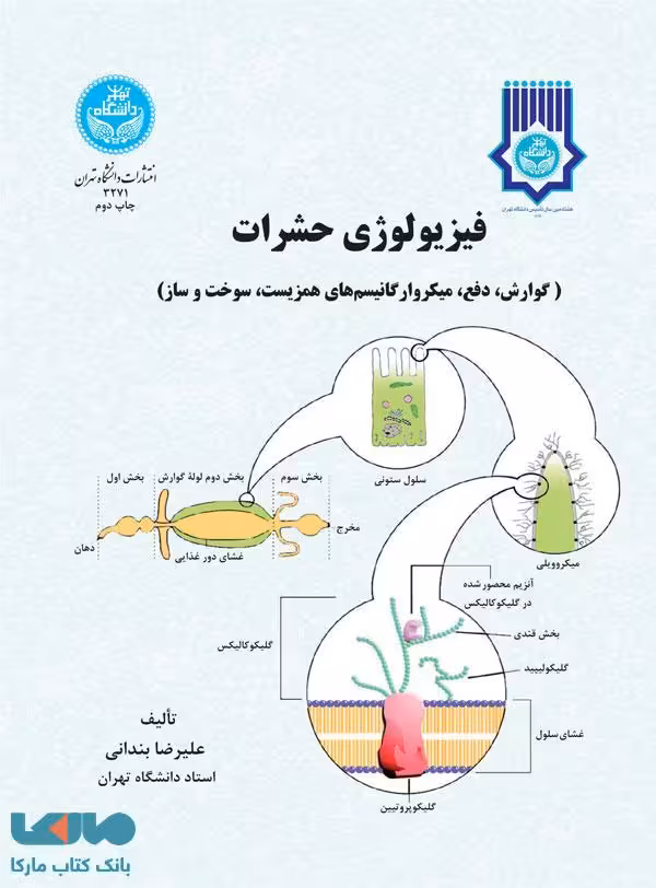 فیزیولوژی حشرات گوارش، دفع، میکروارگانیسم‌های همزیست، سوخت و ساز (جلد دوم ) نشر دانشگاه تهران
