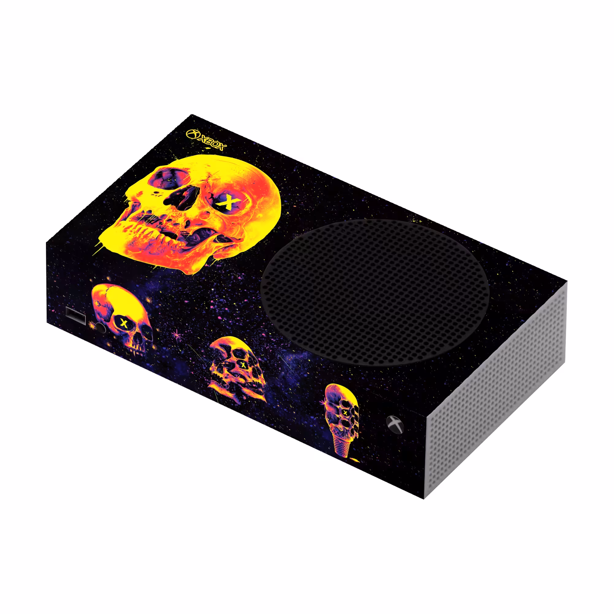 برچسب کنسول بازی Xbox Series S اس ای گییرز طرح Skull 02