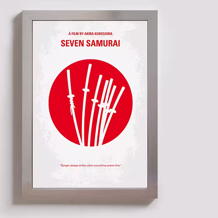 تابلو مدل فیلم هفت سامورایی seven samurai کد S014