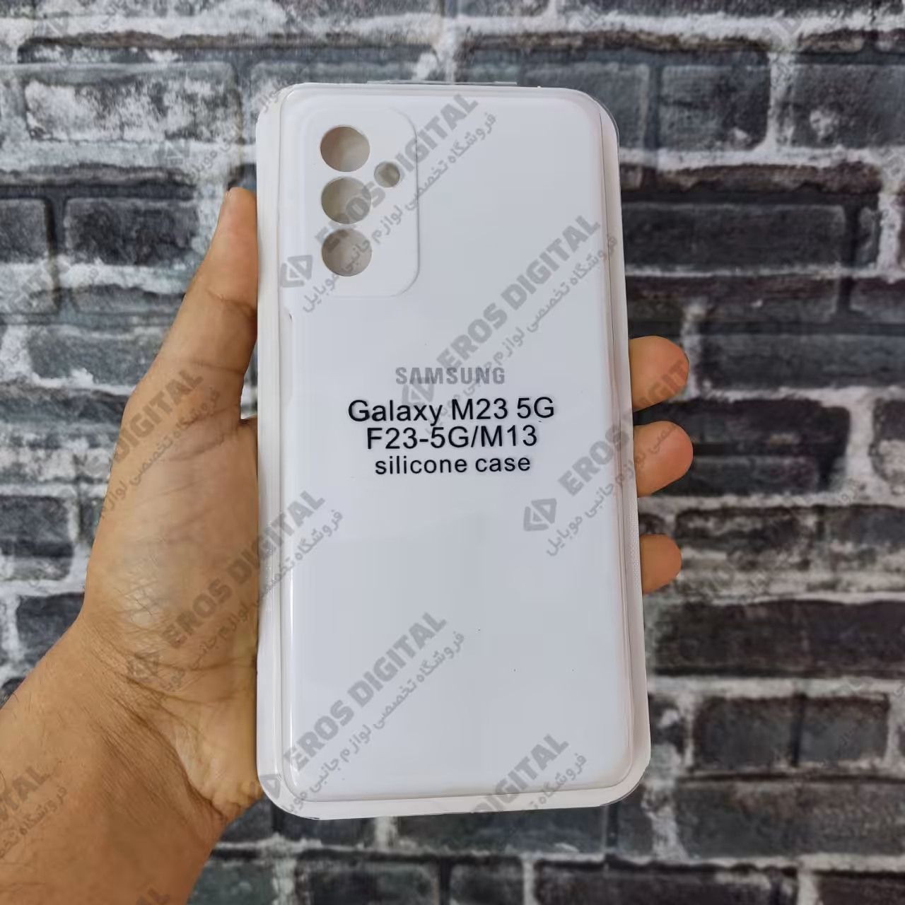 قاب سیلیکونی Samsung Galaxy M23 (سیلیکون اصل) - سفید (زیر بسته)
