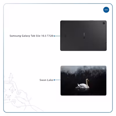 برچسب پوششی ماهوت مدل Swan Lake مناسب برای تبلت سامسونگ Galaxy Tab S5e 10.5 2019 T720