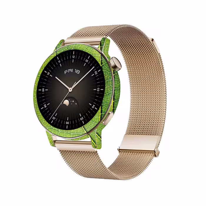 برچسب ماهوت طرح Leaf-Texture مناسب برای ساعت هوشمند هوآوی Watch GT 3 42mm