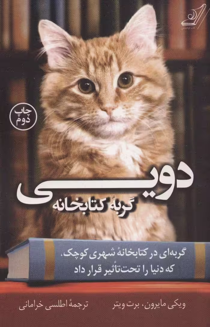 دویی گربه کتابخانه - کتاب‌فروشی کوچه کتاب