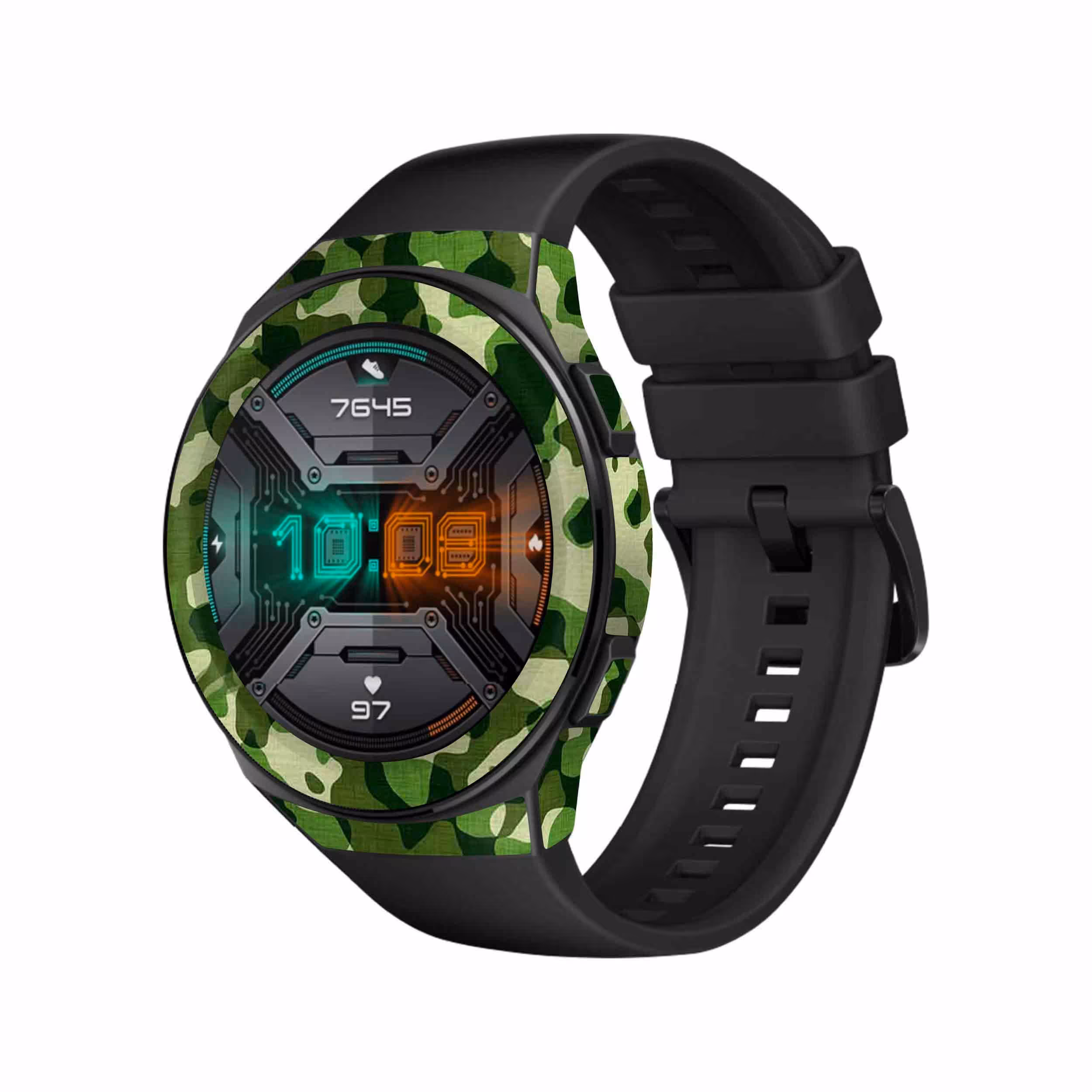 برچسب ماهوت طرح Army Green 2 مناسب برای ساعت هوشمند هوآوی Watch GT 2e