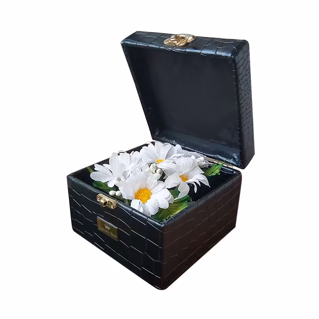 باکس گل مصنوعی مدل گل بابونه