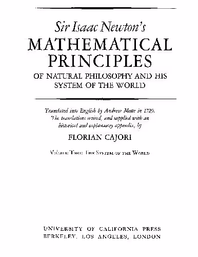 خرید و دانلود نسخه کامل کتاب Mathematical Principles of Natural Philosophy II The System of the World