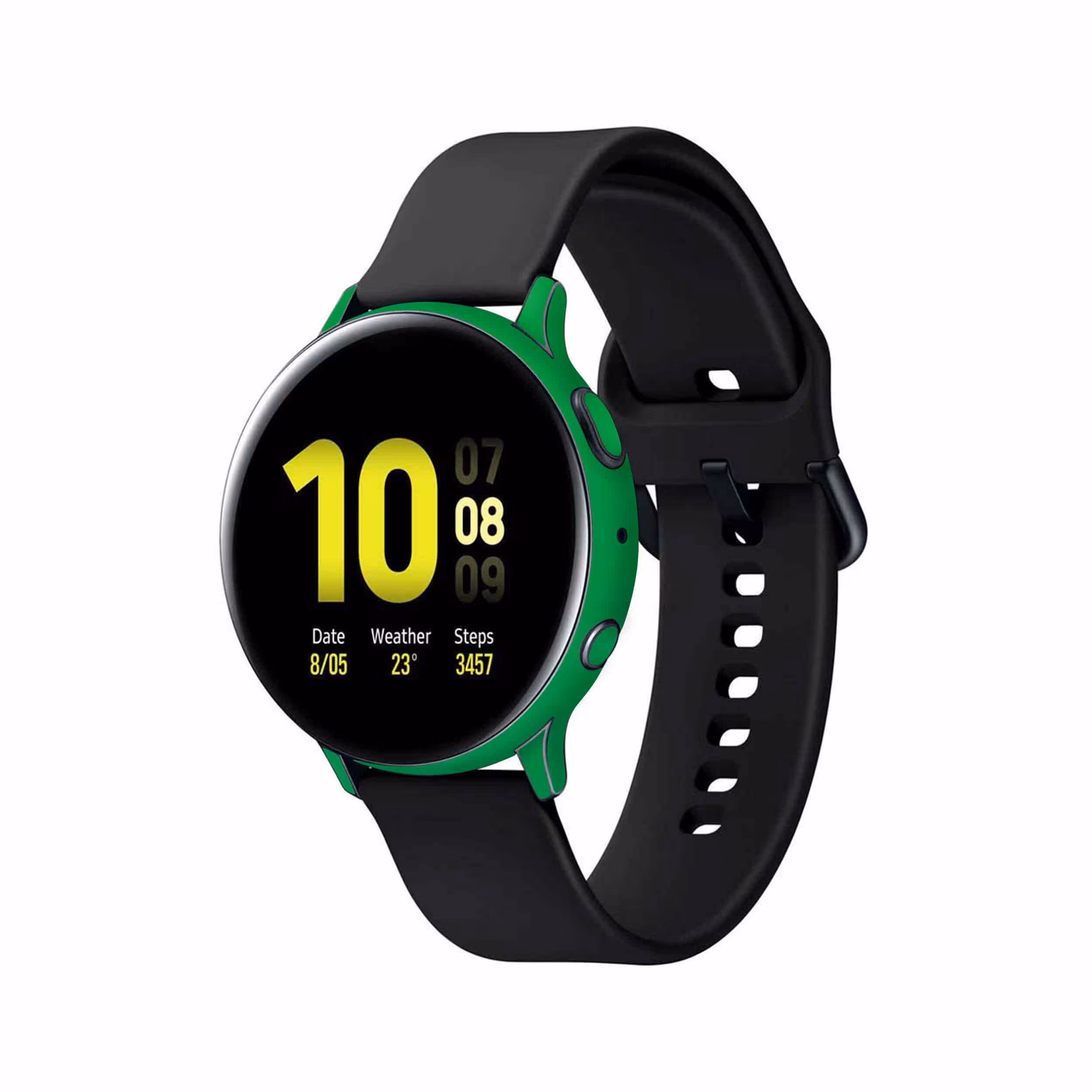 برچسب ماهوت طرح Matte-Green مناسب برای ساعت هوشمند سامسونگ Galaxy Watch Active 2 44mm