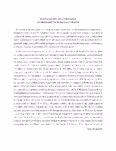 خرید و دانلود نسخه کامل کتاب Probability In Banach Spaces Isopermetry and Processes
