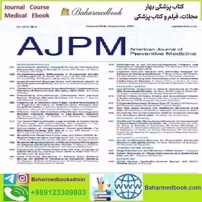 American Journal of Preventive Medicine Volume 59 Issue 1 to 6