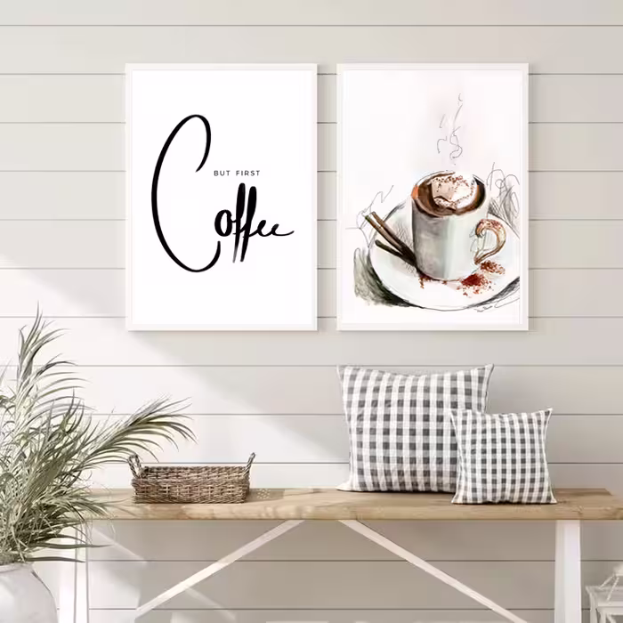 تابلو مدل DV-WP-COFFEE001 مجموعه 2 عددی
