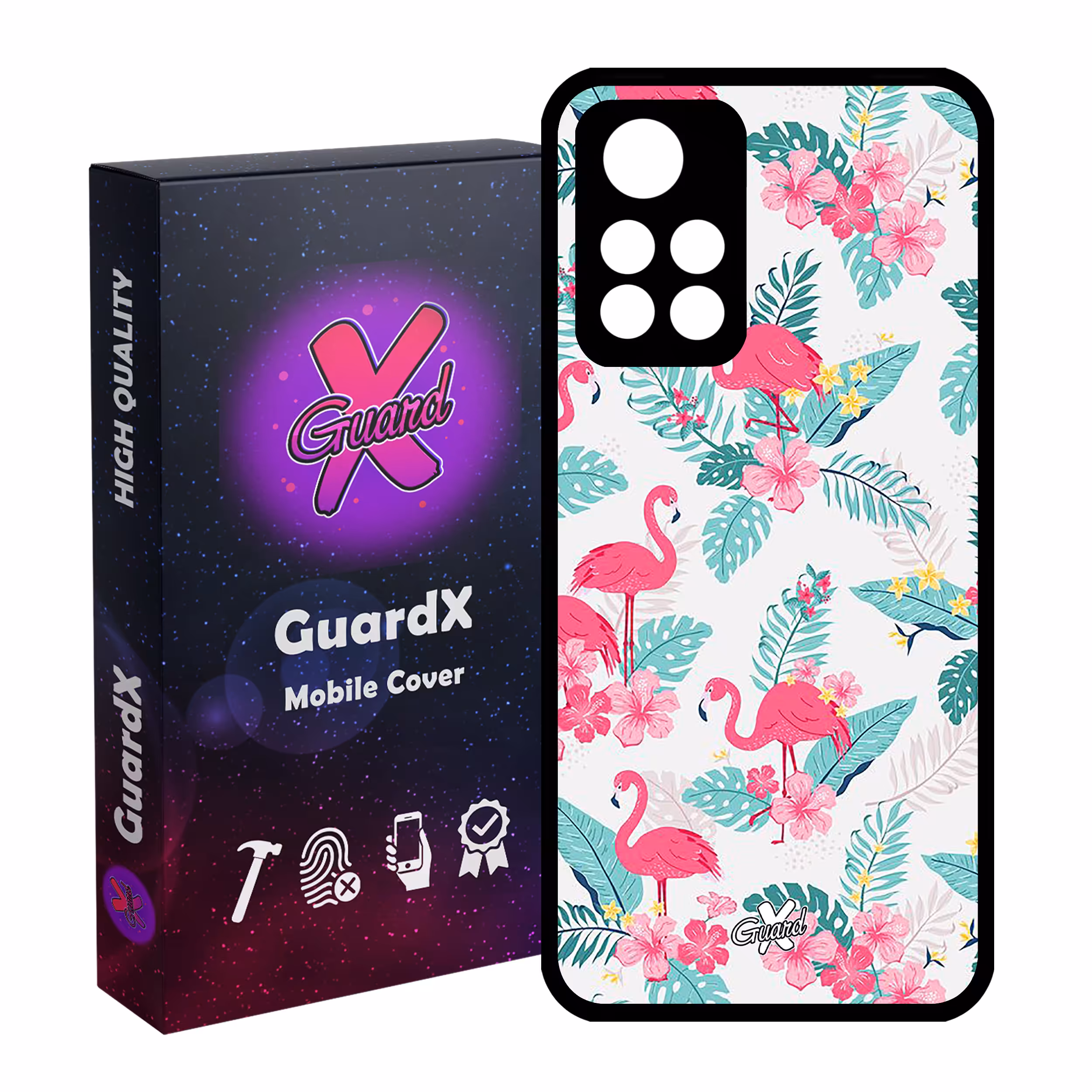 کاور گارد ایکس طرح فلامینگو مدل Glass10274 مناسب برای گوشی موبایل شیائومی Poco M4 Pro 5G/Redmi Note 11T 5G/Redmi Note 11S 5G