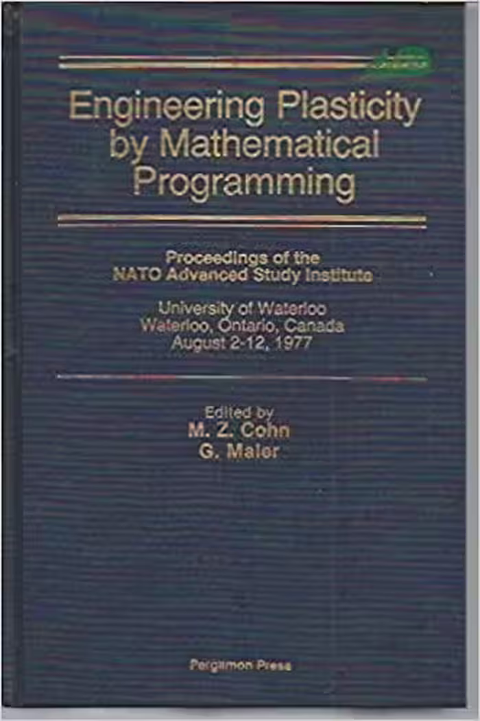 خرید و دانلود نسخه کامل کتاب Engineering plasticity by mathematical programming - Pdf