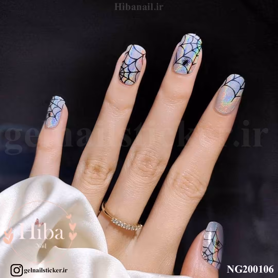 استیکر ژله ای کاشت ناخن (نیل رپ)_کد NG200106