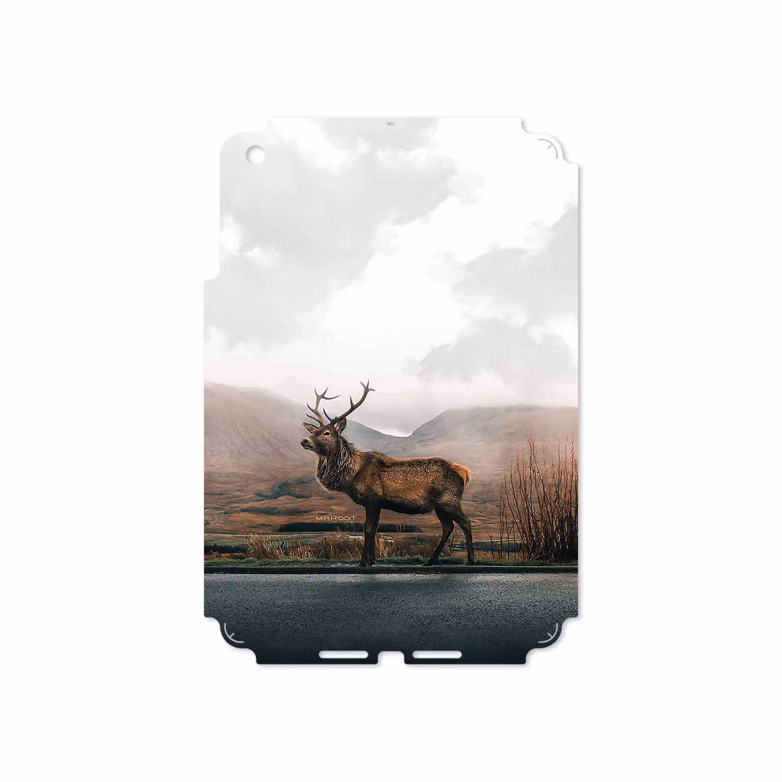 برچسب پوششی ماهوت مدل Horned Deer مناسب برای تبلت اپل iPad mini 2012 A1455