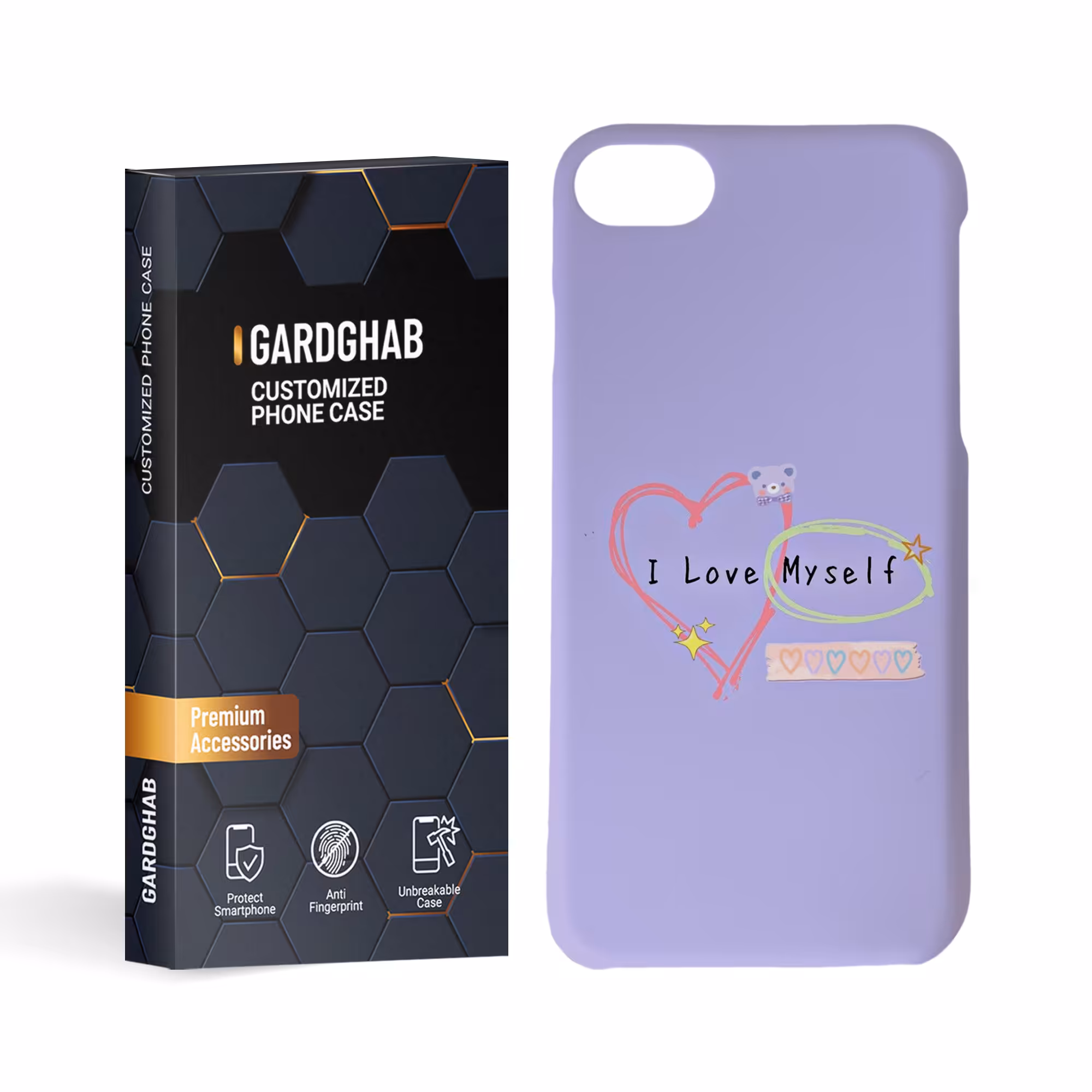 کاور گارد قاب مدل تکست مناسب برای گوشی موبایل اپل iphone 7 8 se2020