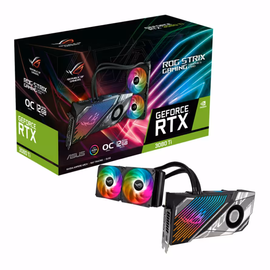 کارت گرافیک ایسوس ROG STRIX LC RTX3080TI O12G GAMING