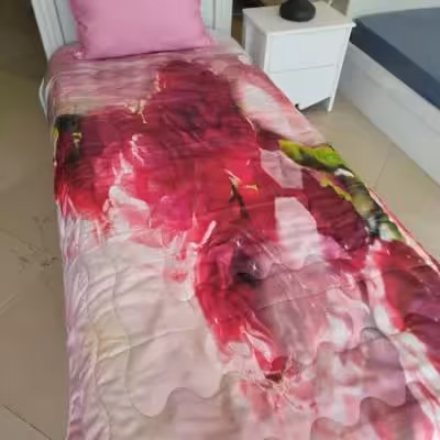 ست روتختی یک نفره طرح گل های صورتی برند ایپک