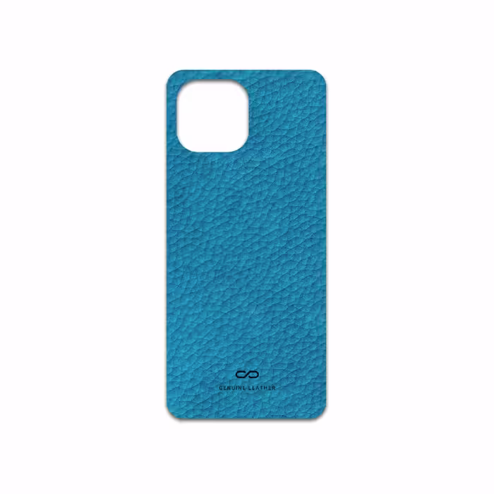 برچسب پوششی ماهوت مدل Blue-Leather مناسب برای گوشی موبایل شیائومی MI 11 LITE
