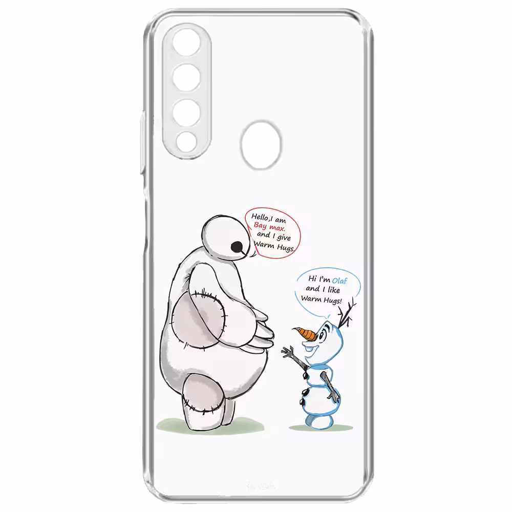 کاور طرح Olaf &amp; Baymax مناسب برای گوشی موبایل سامسونگ Galaxy A20S 