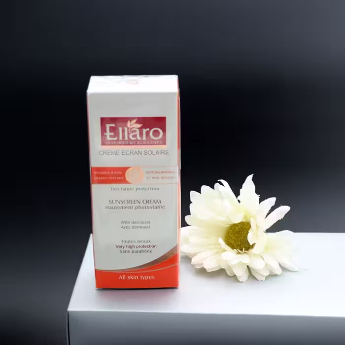 کرم ضدآفتاب انواع پوست SPF50 بی رنگ الارو 50 میل 90429