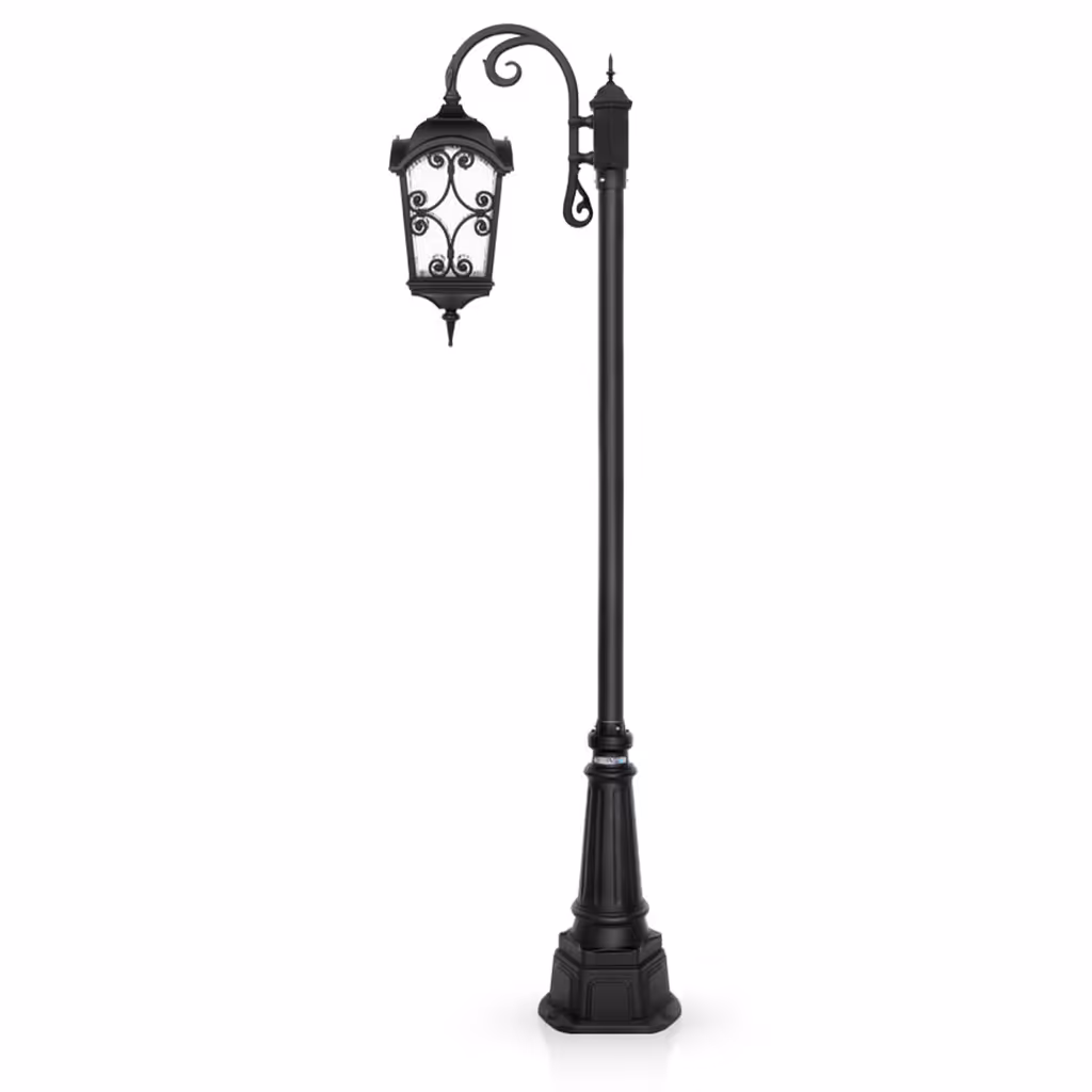 چراغ حیاطی ایستاده تک شاخه شب تاب مدل آروین کد SH-106711220