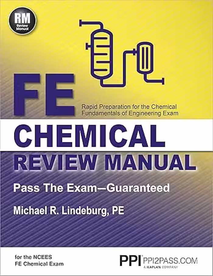خرید و دانلود نسخه کامل کتاب PPI FE Chemical Review Manual – Comprehensive Review Guide for the NCEES FE Chemical Exam -   Pdf