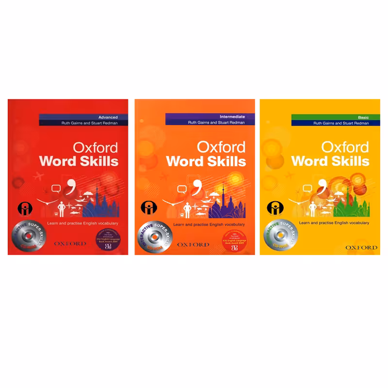 کتاب Oxford Word Skills اثر Ruth Gairns And Stuart Redman انتشارات الوند پویان 3 جلدی