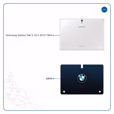 برچسب پوششی ماهوت مدل BMW مناسب برای تبلت سامسونگ Galaxy Tab S 10.5 2014 T805