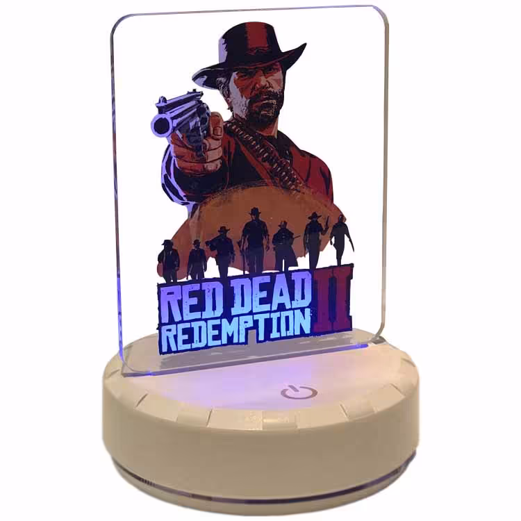 خرید لامپ رومیزی گیمینگ با طرح بازی LAMP Red Dead Redemption 2 با بهترین قیمت