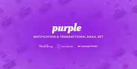 دانلود قالب HTML ایمیل Purple
