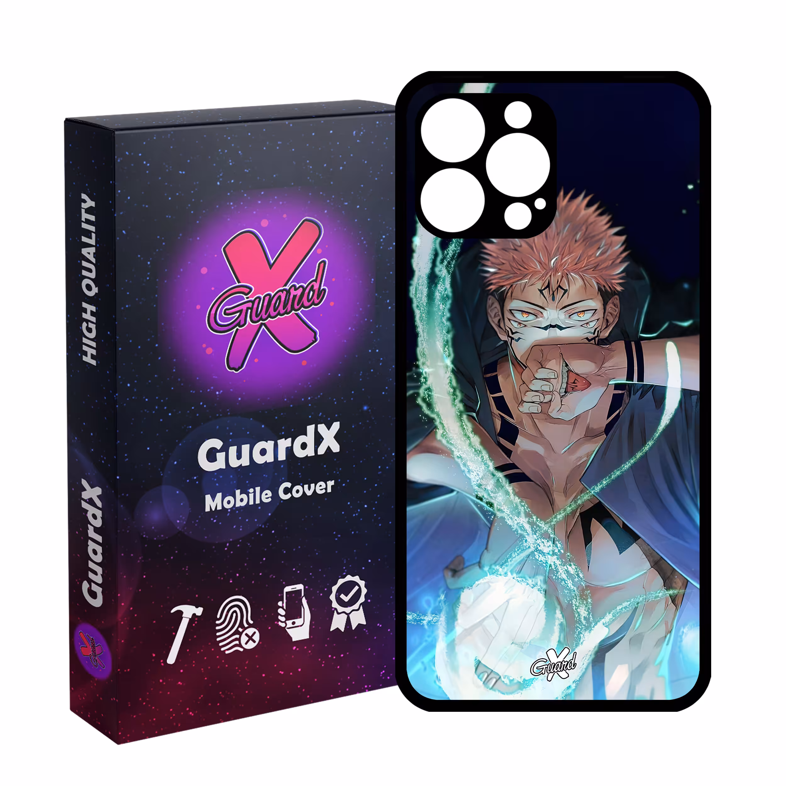 کاور گارد ایکس طرح Sukuna Anime مدل Glass10571 مناسب برای گوشی موبایل اپل iPhone 13 Pro Max