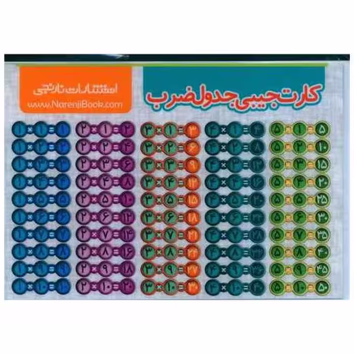 کتاب کارت جیبی جدول ضرب
